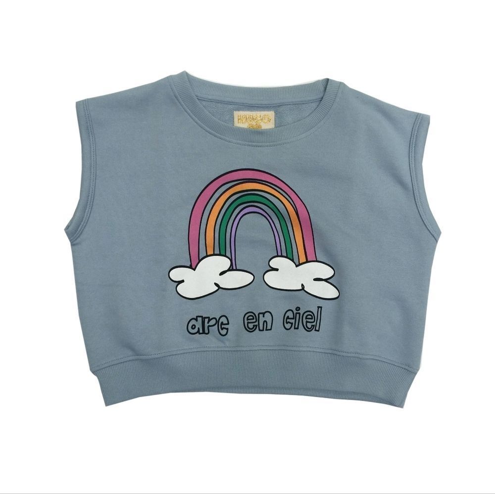 Hugo Loves Tiki | Blue Rainbow Sweater
